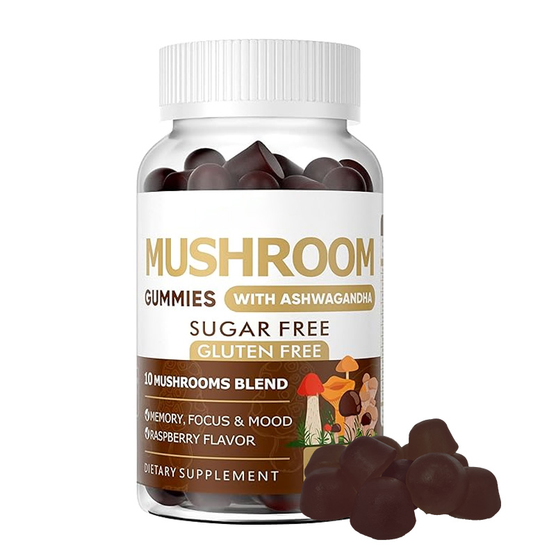 Private Label OEM Mushroom Gummies 10 Blend Mushroom With Ashwagandha