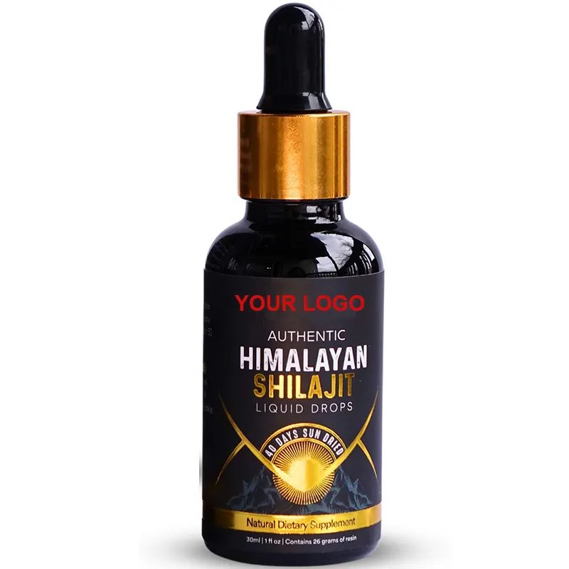 Himalayan Shilajit Drops OEM | Private Label Manufacturer & Supplier