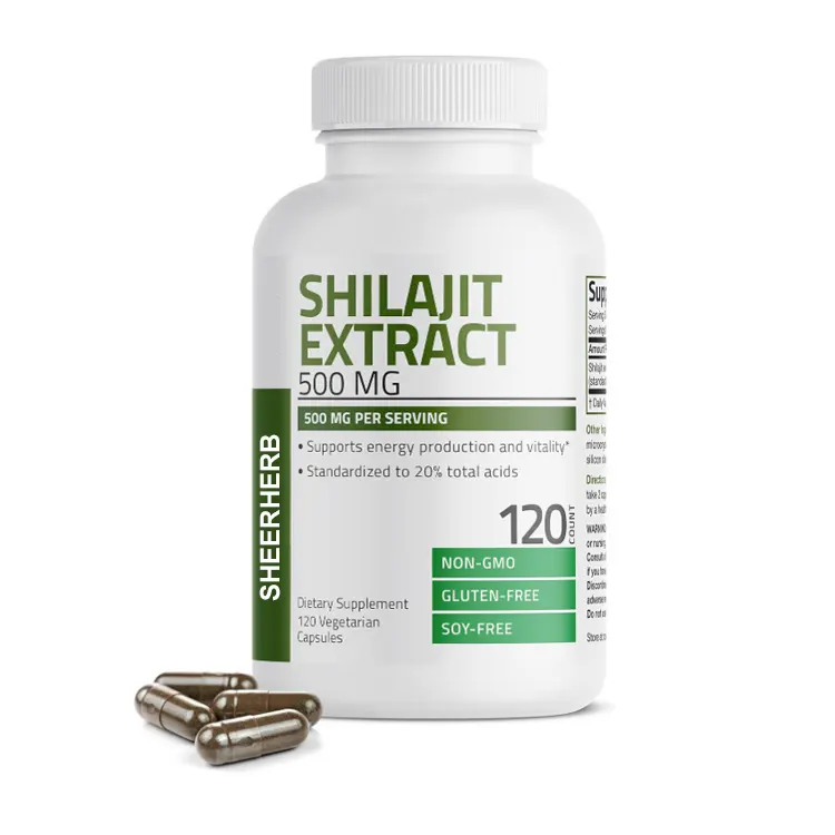 500mg Shilajit Extract Capsules OEM Private Label