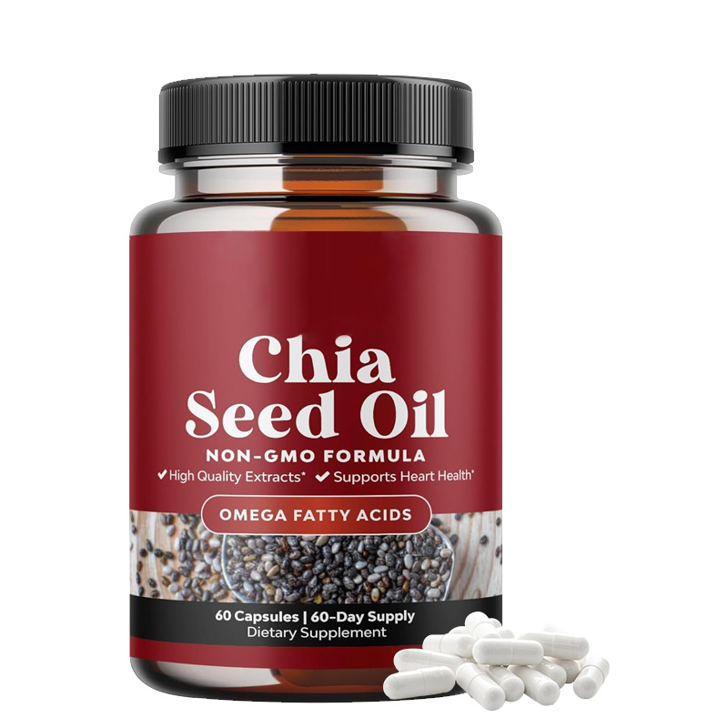 Private Label OEM Chia Seed Oil Capsules 60 Capsules